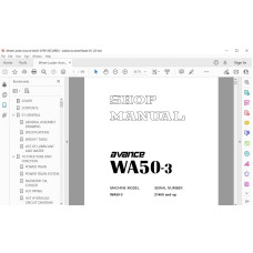 Komatsu Wheel Loader WA50-3 Avance service & repair manual