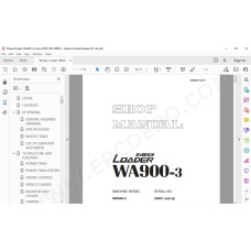 Komatsu Wheel Loader WA900-3 Avance service & repair manual