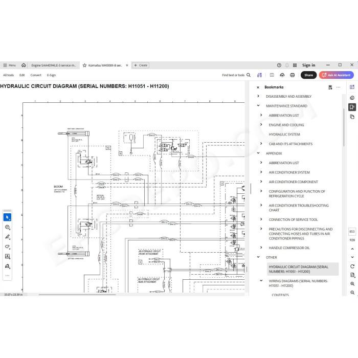 Komatsu Wheel Loader WA100M-8 service & repair manual