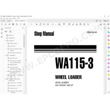 Komatsu Wheel Loader WA115-3 service & repair manual