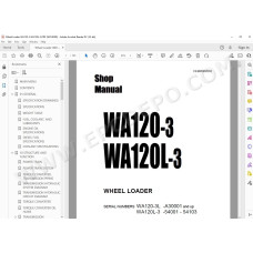 Komatsu Wheel Loader WA120-3 WA120L-3 service & repair manual