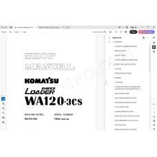 Komatsu Wheel Loader WA120-3CS Avance service & repair manual