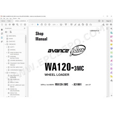 Komatsu Wheel Loader WA120-3MC Avance Plus service & repair manual