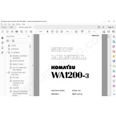 Komatsu Wheel Loader WA1200-3 service & repair manual