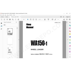 Komatsu Wheel Loader WA150-1 service & repair manual