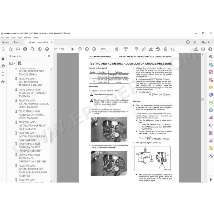 Komatsu Wheel Loader WA150-5 service & repair manual