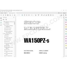 Komatsu Wheel Loader WA150PZ-5 service & repair manual