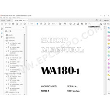 Komatsu Wheel Loader WA180-1 service & repair manual