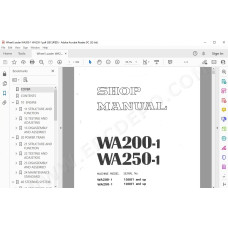 Komatsu Wheel Loader WA200-1 WA250-1 service & repair manual