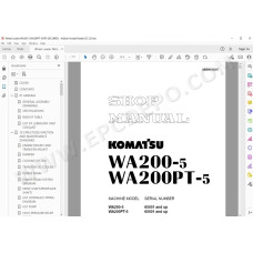 Komatsu Wheel Loader WA200-5 WA200PT-5 service & repair manual