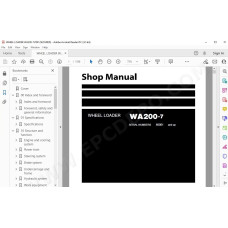 Komatsu Wheel Loader WA200-7 service & repair manual
