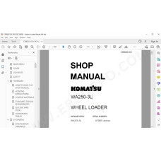 Komatsu Wheel Loader WA250-3L service & repair manual