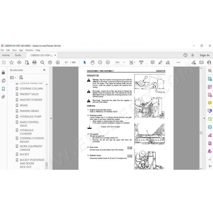Komatsu Wheel Loader WA250-3L service & repair manual