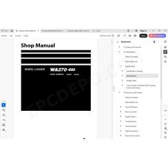 Komatsu Wheel Loader WA270-8E0 service & repair manual