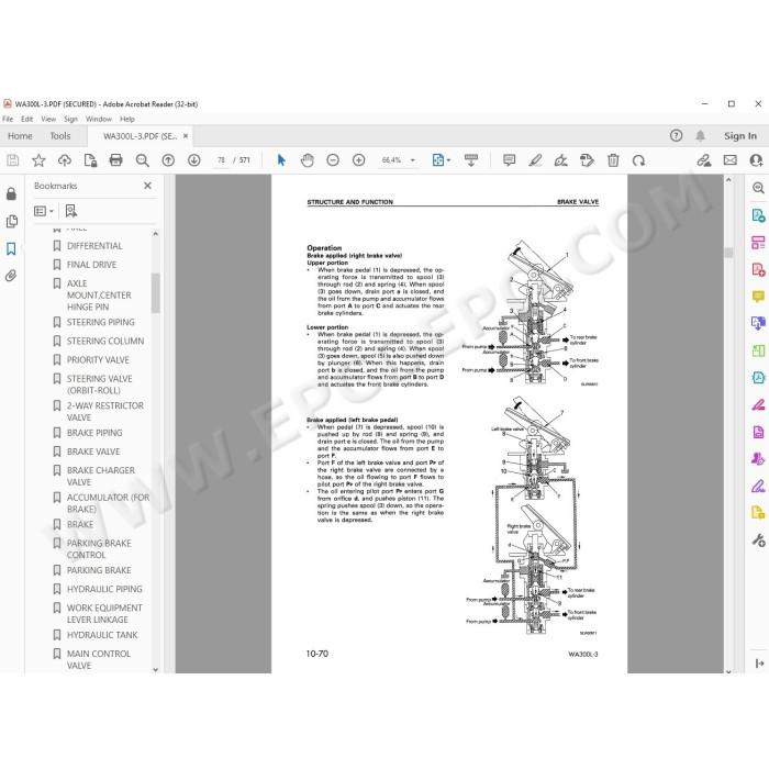 Komatsu Wheel Loader WA300L-3 service & repair manual