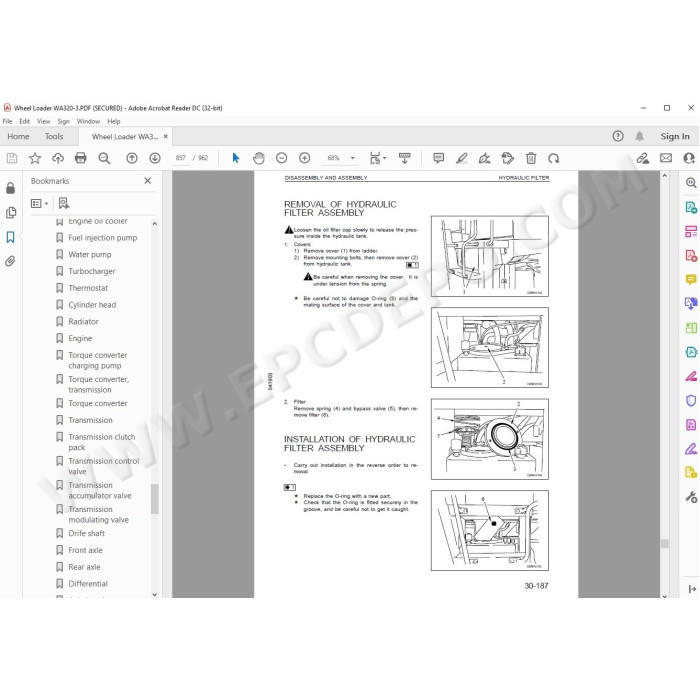 Komatsu Wheel Loader WA320-3 service & repair manual