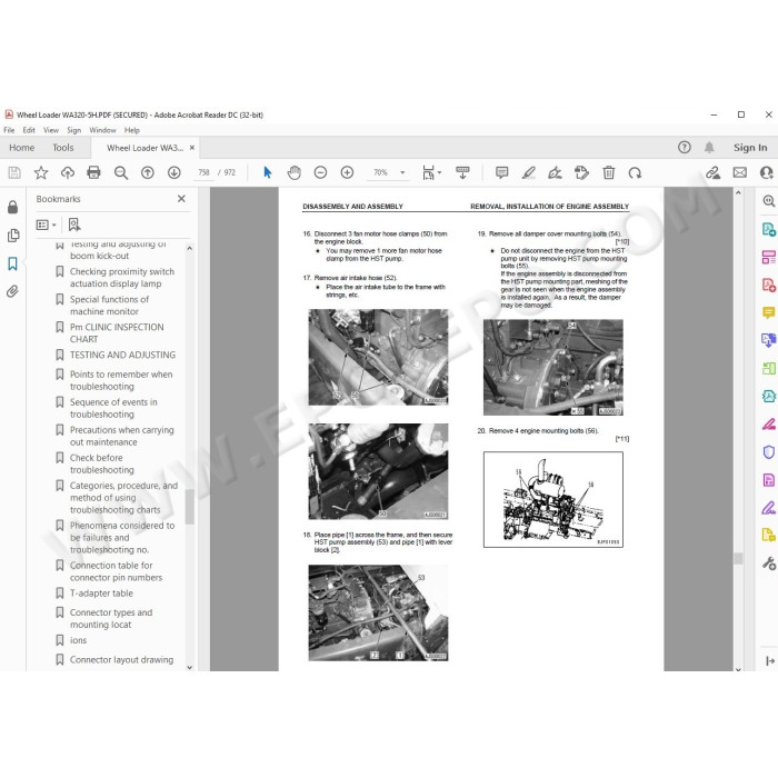 Komatsu Wheel Loader WA320-5H service & repair manual