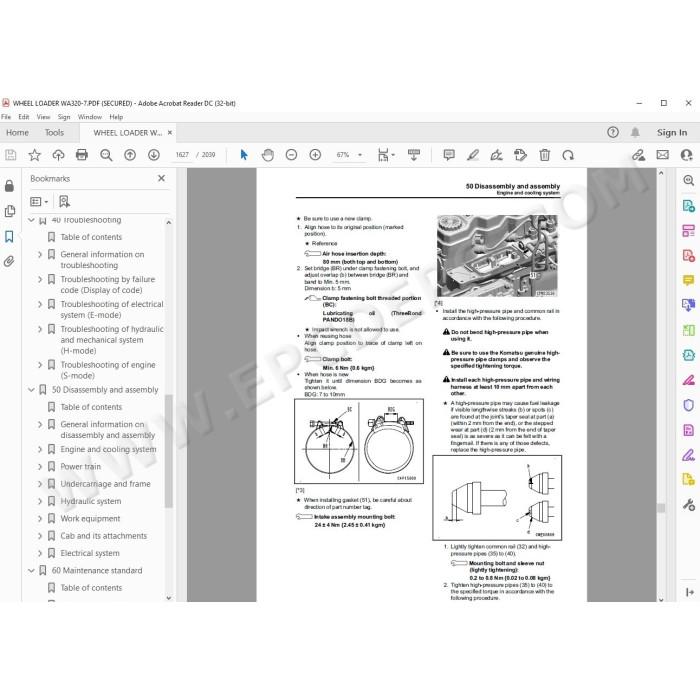 Komatsu Wheel Loader WA320-7 service & repair manual