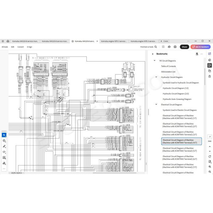 Komatsu Wheel Loader WA320-8 service & repair manual