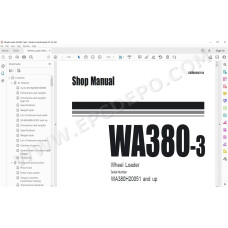 Komatsu Wheel Loader WA380-3 service & repair manual