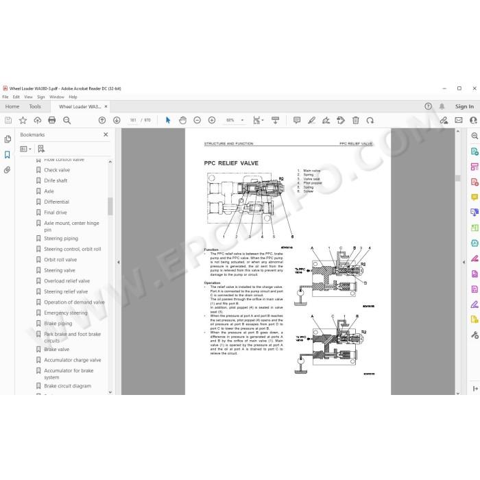 Komatsu Wheel Loader WA380-3 service & repair manual