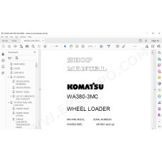 Komatsu Wheel Loader WA380-3MC service & repair manual