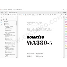 Komatsu Wheel Loader WA380-5 service & repair manual