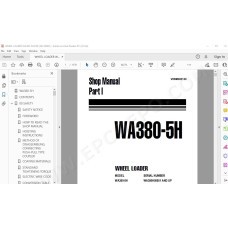 Komatsu Wheel Loader WA380-5H service & repair manual