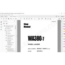 Komatsu Wheel Loader WA380-7 service & repair manual