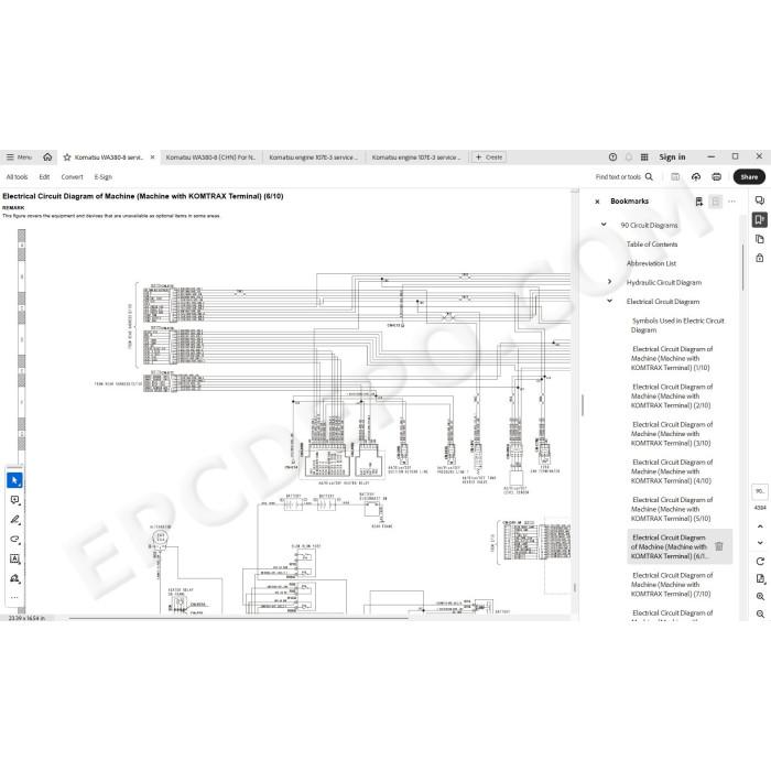 Komatsu Wheel Loader WA380-8 service & repair manual