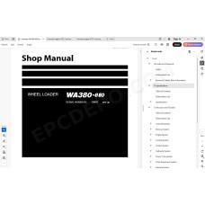 Komatsu Wheel Loader WA380-8E0 service & repair manual