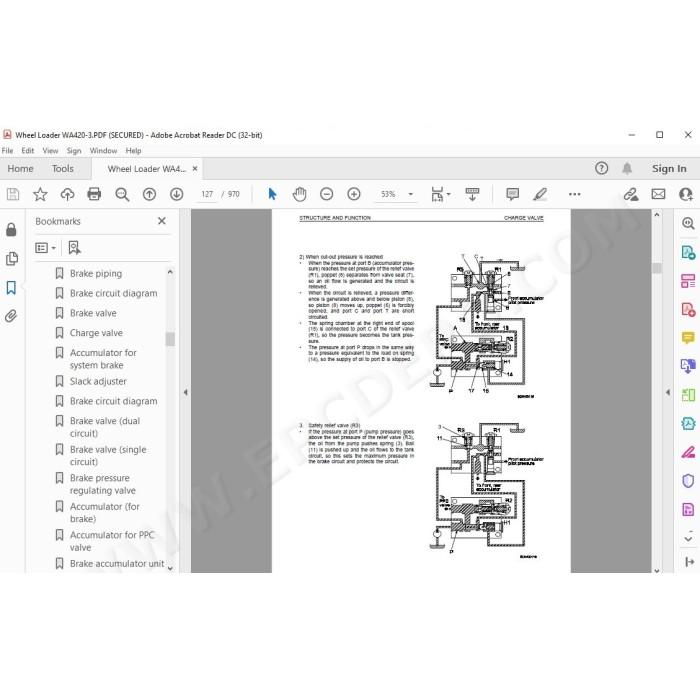 Komatsu Wheel Loader WA420-3 service & repair manual