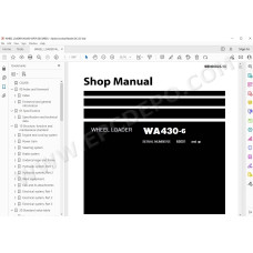 Komatsu Wheel Loader WA430-6 service & repair manual
