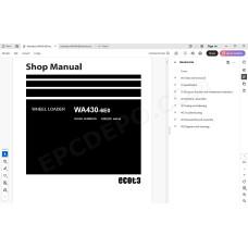 Komatsu Wheel Loader WA430-6E0 service & repair manual
