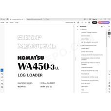 Komatsu Log Loader WA450-3LL service & repair manual