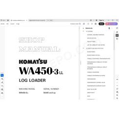 Komatsu Log Loader WA450-3LL service & repair manual