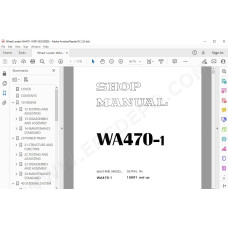 Komatsu Wheel Loader WA470-1 service & repair manual
