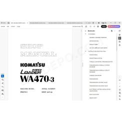 Komatsu Wheel Loader WA470-3 service & repair manual