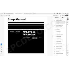 Komatsu Wheel Loader WA470-6R WA480-6R service & repair manual