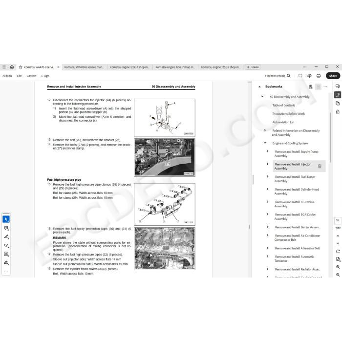 Komatsu Wheel Loader WA470-8 service & repair manual