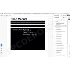 Komatsu Wheel Loader WA475-10 WA475-10E0 service & repair manual