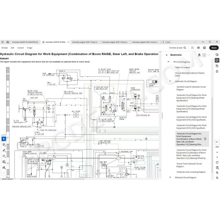 Komatsu Wheel Loader WA475-10 WA475-10E0 service & repair manual