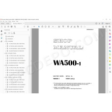 Komatsu Wheel Loader WA500-1 service & repair manual