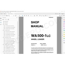 Komatsu Wheel Loader WA500-1LC service & repair manual