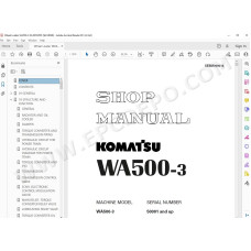 Komatsu Wheel Loader WA500-3 WA500-3LE service & repair manual