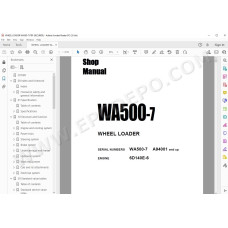 Komatsu Wheel Loader WA500-7 service & repair manual
