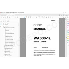 Komatsu Wheel Loader WA600-1L service & repair manual
