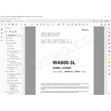 Komatsu Wheel Loader WA600-3L service & repair manual
