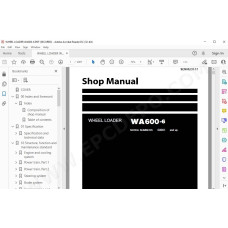 Komatsu Wheel Loader WA600-6 WA600-6R service & repair manual