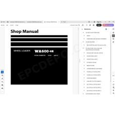 Komatsu Wheel Loader WA600-6R service & repair manual